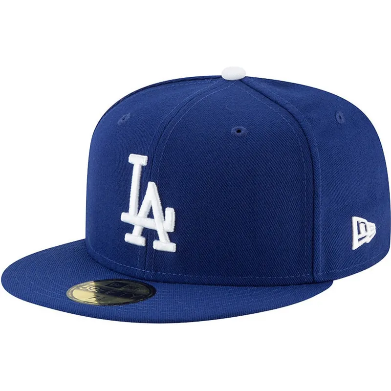 bla-platt-keps-justerad-59fifty-authentic-on-field-game-fran-los-angeles-dodgers-mlb-av-new-era