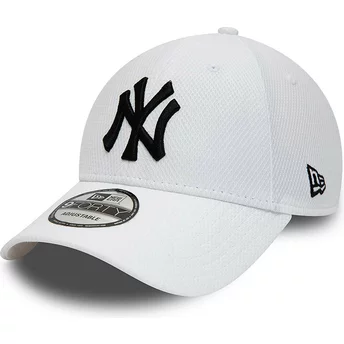 New Era Böjd Brädd 9FORTY Diamond Era Essential New York Yankees MLB Vit Justerbar Keps