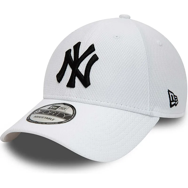 vit-justerbar-kurvad-keps-9forty-diamond-era-essential-fran-new-york-yankees-mlb-av-new-era