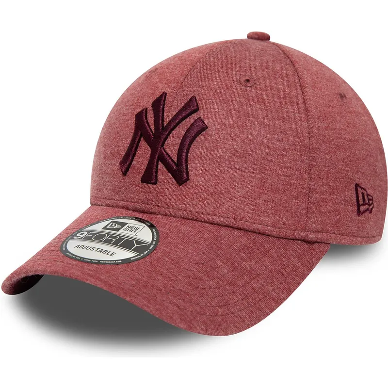 kepsar-curva-rod-justerbart-band-granate-granate-9forty-jersey-essential-fran-new-york-yankees-mlb-av-new-era