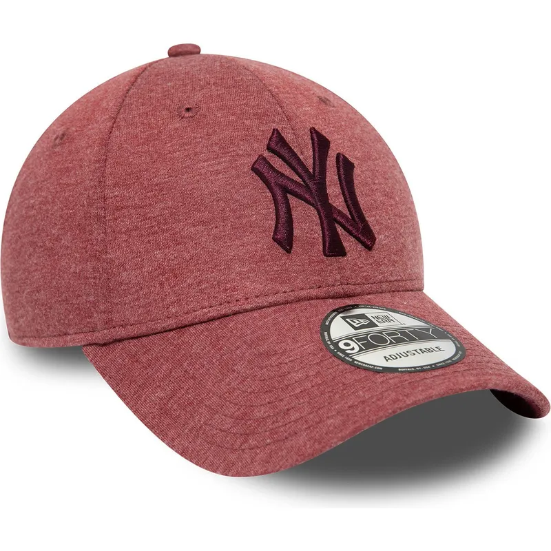 kepsar-curva-rod-justerbart-band-granate-granate-9forty-jersey-essential-fran-new-york-yankees-mlb-av-new-era