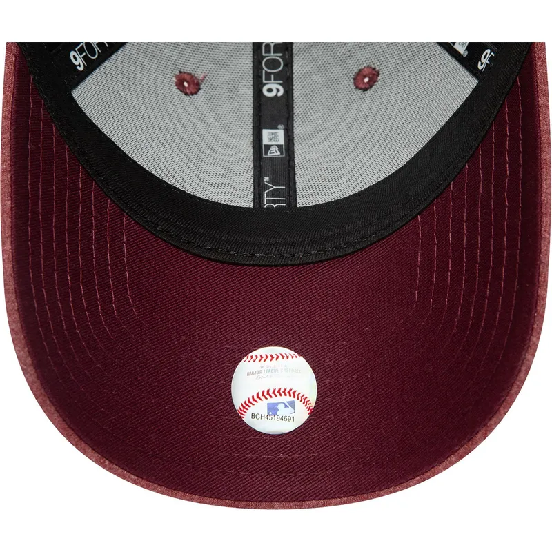 kepsar-curva-rod-justerbart-band-granate-granate-9forty-jersey-essential-fran-new-york-yankees-mlb-av-new-era