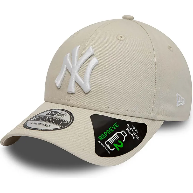 bojd-beige-justerbar-keps-9forty-repreve-league-essential-fran-new-york-yankees-mlb-av-new-era