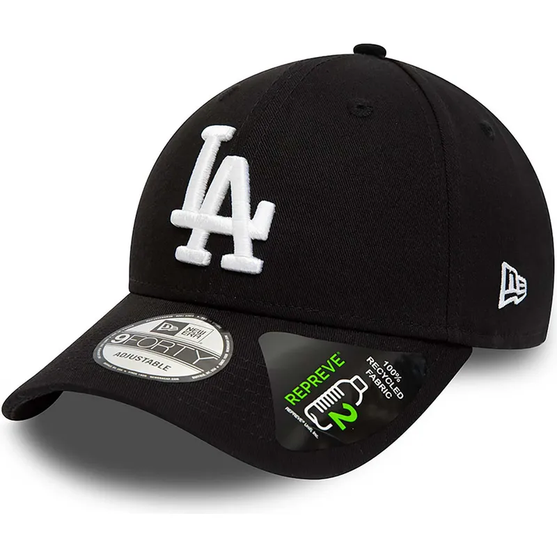 svart-justerbar-bojd-keps-9forty-repreve-league-essential-fran-los-angeles-dodgers-mlb-av-new-era
