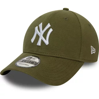 New Era Böjd Brätta 9FORTY Jersey Essential New York Yankees MLB Grön Justerbar Keps