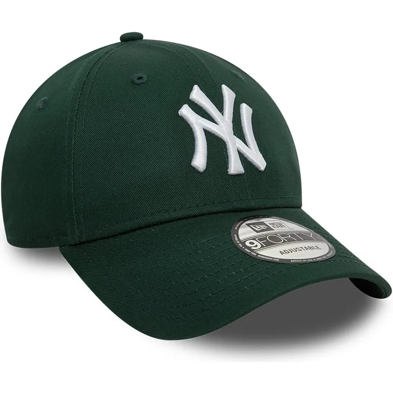 morkgron-justerbar-kurvad-keps-9forty-league-essential-fran-new-york-yankees-mlb-av-new-era