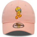 justerbar-rosa-bojd-keps-for-barn-9forty-med-tweety-looney-tunes-fran-new-era
