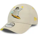 kepsar-curva-beige-justerbart-band-for-barn-9forty-character-fran-pinguino-av-new-era