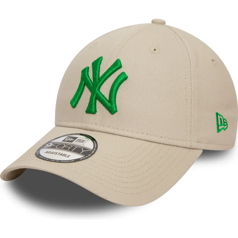kepsar-curva-beige-justerbart-band-9forty-league-essential-fran-new-york-yankees-mlb-av-new-era