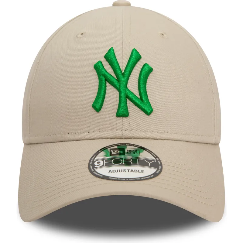kepsar-curva-beige-justerbart-band-9forty-league-essential-fran-new-york-yankees-mlb-av-new-era
