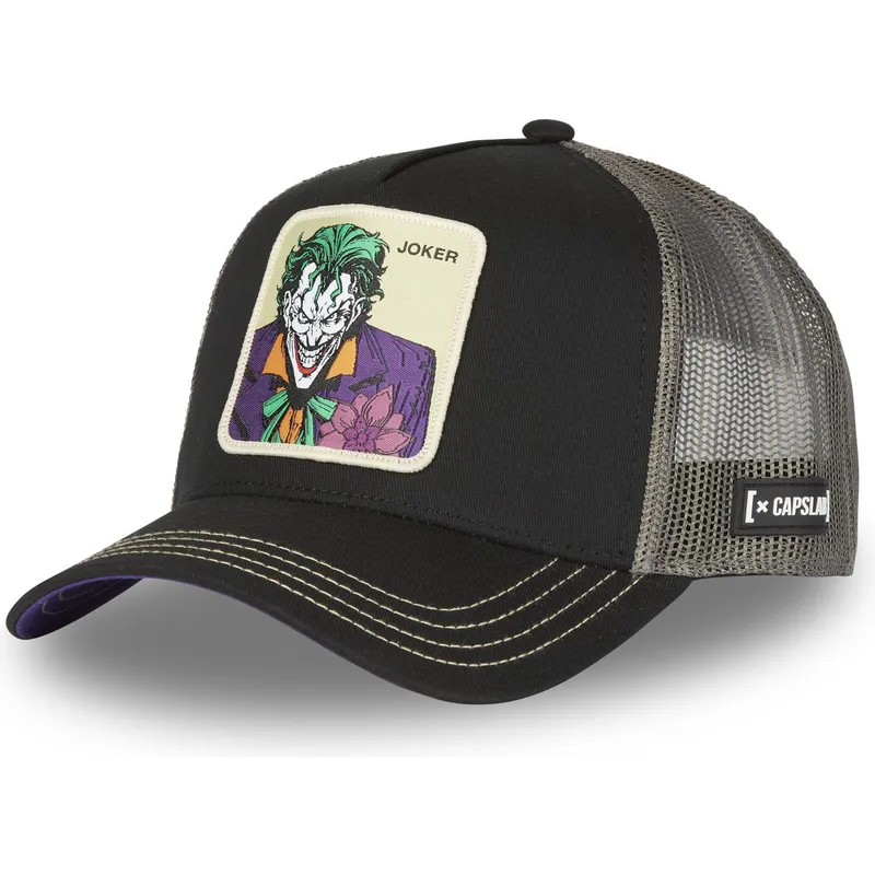 svart-och-gra-trucker-keps-joker-jkr3-dc-comics-fran-capslab