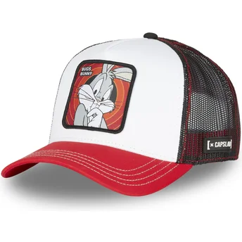 Capslab Bugs Bunny BUG1 CT Looney Tunes vit, svart och röd truckerkeps