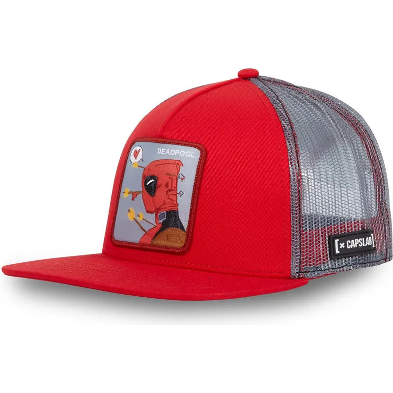 capslab-deadpool-duo-marvel-comics-rod-och-gra-platt-truckerkeps