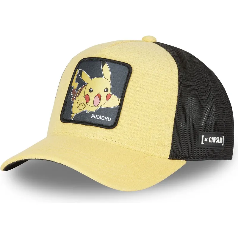 gul-och-svart-pikachu-pik1-ct-pokemon-truckerkeps-fran-capslab