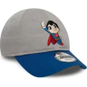 justerbar-gra-och-bla-bojd-keps-for-barn-superman-dc-comics-hero-fran-new-era