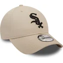 beige-justerbar-bojd-keps-9forty-league-essential-chicago-white-sox-mlb-fran-new-era