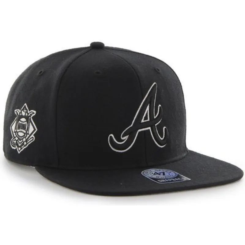 kepsar-plana-svart-snapback-fran-atlanta-braves-mlb-av-47-brand