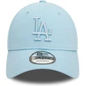 los-angeles-dodgers-mlb-9forty-league-essential-ljusbla-justerbar-bojd-keps-med-ljusbla-logotyp-fran-new-era
