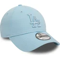 los-angeles-dodgers-mlb-9forty-league-essential-ljusbla-justerbar-bojd-keps-med-ljusbla-logotyp-fran-new-era