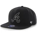 kepsar-plana-svart-snapback-fran-atlanta-braves-mlb-av-47-brand