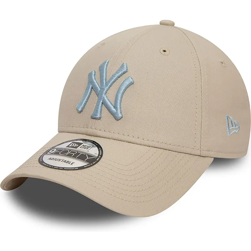 kepsar-curva-beige-justerbart-band-claro-9forty-league-essential-fran-new-york-yankees-mlb-av-new-era
