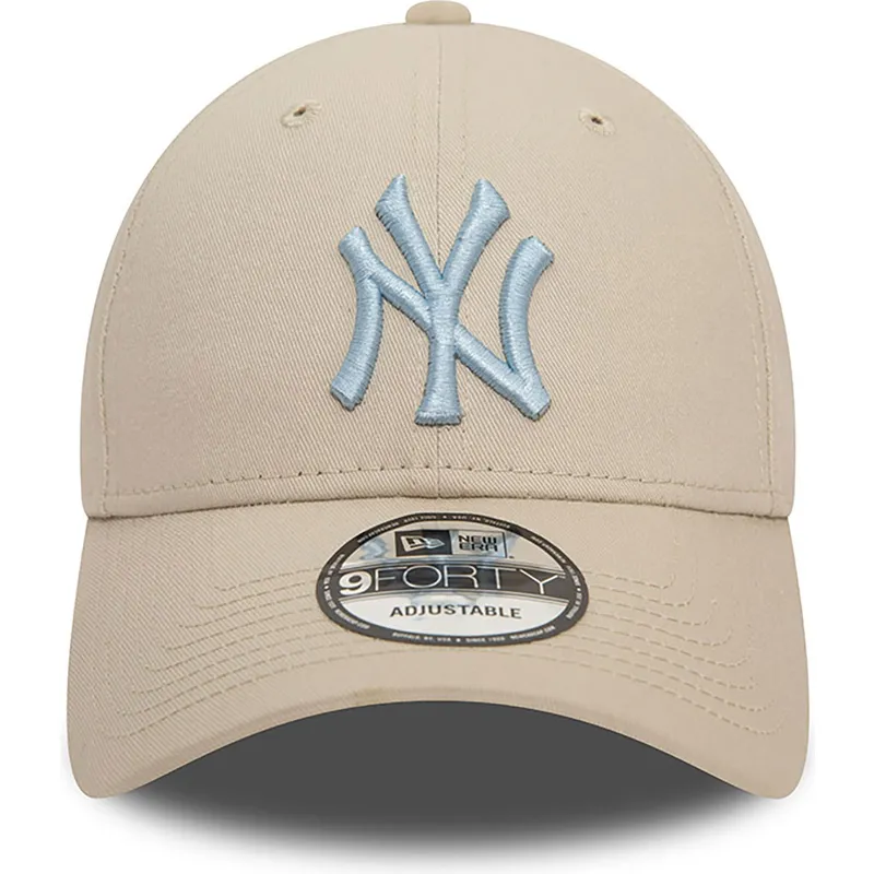 kepsar-curva-beige-justerbart-band-claro-9forty-league-essential-fran-new-york-yankees-mlb-av-new-era