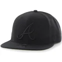 svart-platt-snapback-keps-med-atlanta-braves-mlb-svart-logotyp-fran-47-brand-sure-shot