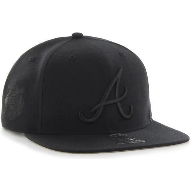kepsar-plana-svart-snapback-fran-atlanta-braves-mlb-av-47-brand