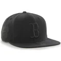 svart-platt-snapback-keps-med-svart-boston-red-sox-mlb-logga-sure-shot-fran-47-brand