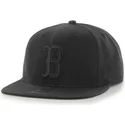 svart-platt-snapback-keps-med-svart-boston-red-sox-mlb-logga-sure-shot-fran-47-brand