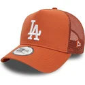 brun-trucker-keps-a-frame-league-essential-fran-los-angeles-dodgers-mlb-av-new-era