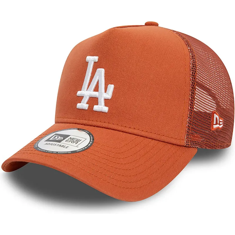brun-trucker-keps-a-frame-league-essential-fran-los-angeles-dodgers-mlb-av-new-era
