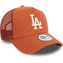brun-trucker-keps-a-frame-league-essential-fran-los-angeles-dodgers-mlb-av-new-era