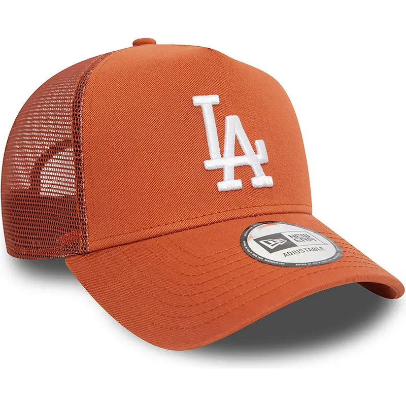 brun-trucker-keps-a-frame-league-essential-fran-los-angeles-dodgers-mlb-av-new-era