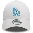 vit-justerbar-bojd-keps-med-bla-logotyp-9forty-team-outline-los-angeles-dodgers-mlb-fran-new-era