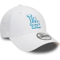 vit-justerbar-bojd-keps-med-bla-logotyp-9forty-team-outline-los-angeles-dodgers-mlb-fran-new-era