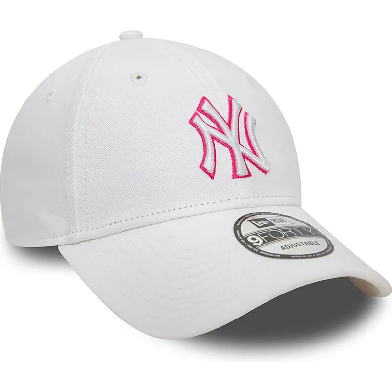 kepsar-curva-vit-justerbart-band-rosa-9forty-team-outline-fran-new-york-yankees-mlb-av-new-era kepsar-curva-vit-justerbart-band-rosa-9forty-team-outline-fran-new-york-yankees-mlb-av-new-era