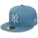 new-era-new-york-yankees-mlb-59fifty-league-essential-bla-justerbar-platt-keps-med-bla-logotyp