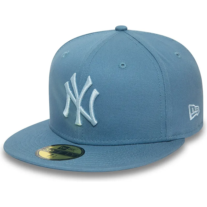 new-era-new-york-yankees-mlb-59fifty-league-essential-bla-justerbar-bla-logotyp-platt-keps