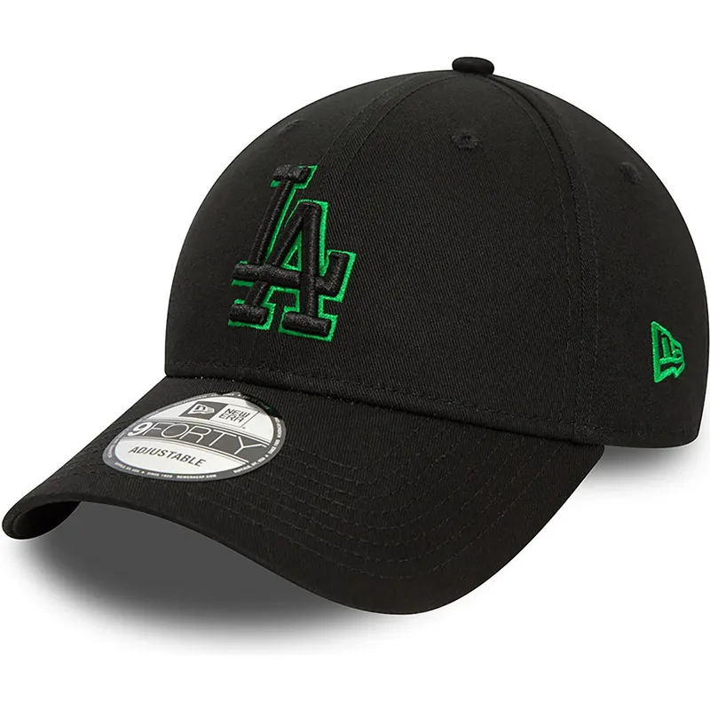 kepsar-curva-svart-justerbart-band-9forty-team-outline-fran-los-angeles-dodgers-mlb-av-new-era