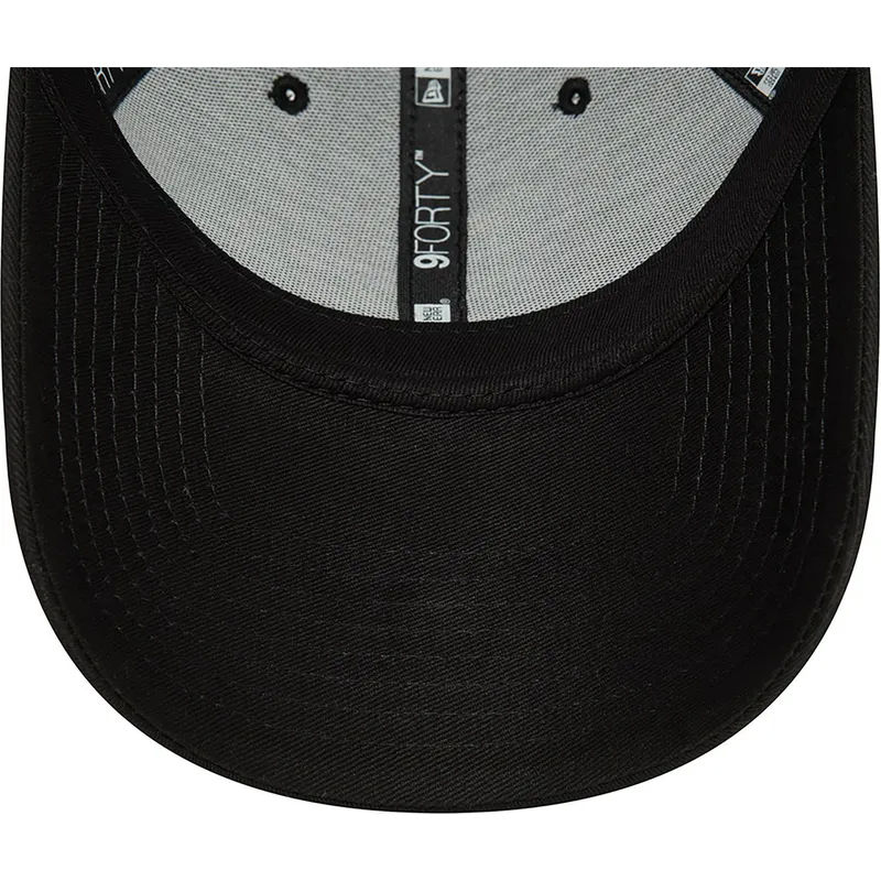 justerbar-svart-bojd-keps-med-gront-los-angeles-dodgers-mlb-9forty-team-outline-logotyp-fran-new-era