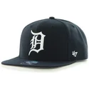 svart-platt-snapback-keps-detroit-tigers-mlb-sure-shot-fran-47-brand
