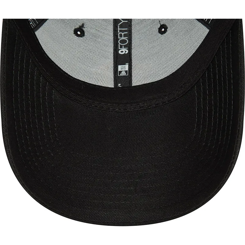 new-york-yankees-mlb-9forty-team-outline-svart-justerbar-bojd-keps-med-orange-logotyp-fran-new-era