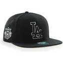 svart-los-angeles-dodgers-mlb-sure-shot-snapback-keps-med-platt-skarm-fran-47-brand