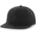 svart-platt-snapback-keps-med-svart-los-angeles-dodgers-mlb-logo-sure-shot-fran-47-brand