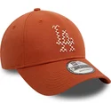 new-era-curved-brim-9forty-seasonal-infill-los-angeles-dodgers-mlb-brown-adjustable-cap