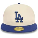 beige-och-bla-los-angeles-dodgers-mlb-59fifty-team-colour-justerbar-flat-keps-fran-new-era