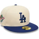 beige-och-bla-los-angeles-dodgers-mlb-59fifty-team-colour-justerbar-flat-keps-fran-new-era