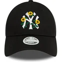 new-era-new-york-yankees-mlb-9forty-floral-svart-justerbar-bojd-keps-for-kvinnor