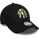 new-era-new-york-yankees-mlb-9forty-floral-svart-justerbar-bojd-keps-for-kvinnor